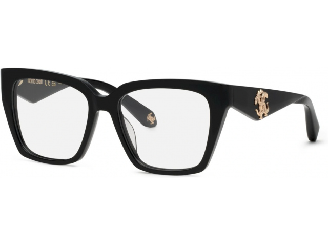 ROBERTO CAVALLI VRC112 700,  SHINY BLACK, CLEAR