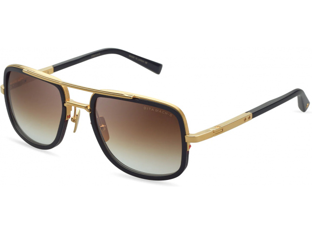 DITA MACH-S, ���� YELLOW GOLD - MATTE BLACK, DARK BROWN TO CLEAR GRADIENT