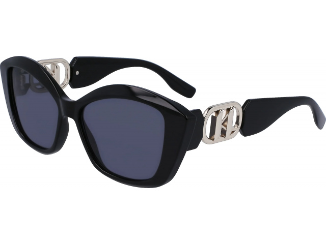KARL LAGERFELD KL6102S 001,  BLACK, DARK GREY
