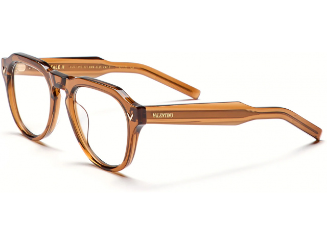 VALENTINO V - TALE - II BRN - GLD,  Crystal Brown - V-Light Gold, CLEAR