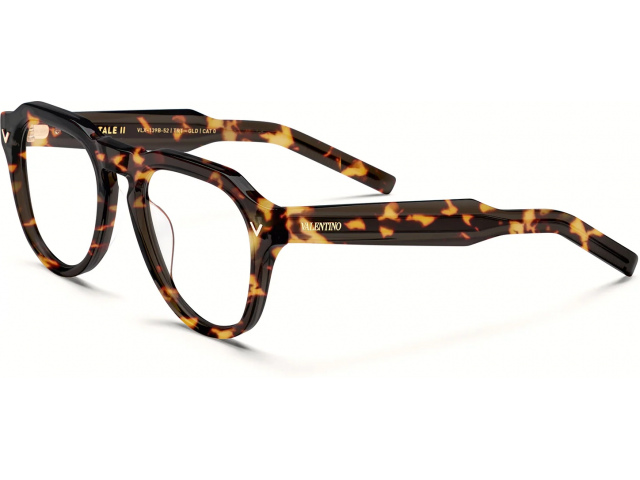 VALENTINO V - TALE - II TRT - GLD,  Honey Tortoise - V-Light Gold, CLEAR