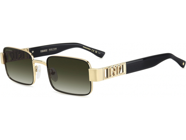DSQUARED2 D2 0156/S 0NZ MATTE GOLD BLACK