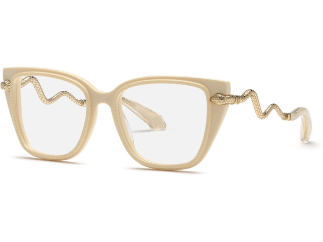 ROBERTO CAVALLI VRC104 09X7,  SHINY FULL CREAM, CLEAR