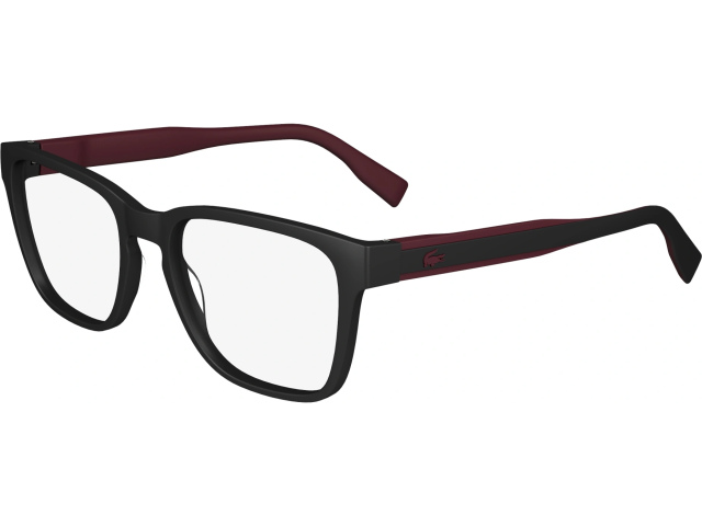 LACOSTE L2935 2,  MATTE BLACK, CLEAR