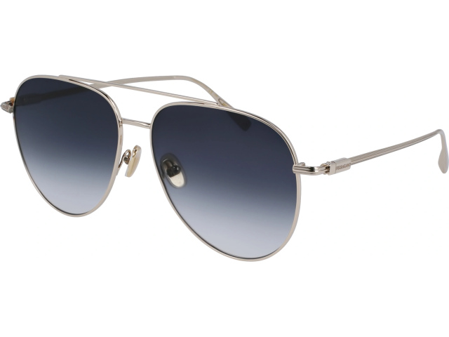 SALVATORE FERRAGAMO SF308S 715,  LIGHT GOLD/BLUE GRADIENT, GRADIENT GREY