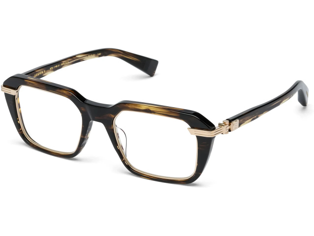 BALMAIN LEGION V BRN - GLD, цвет Dark Brown Swirl - 12k Gold, CLEAR