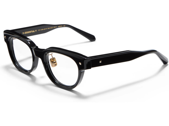 VALENTINO V - ESSENTIAL V BLK - GLD,  Black w/V-Light Gold, CLEAR