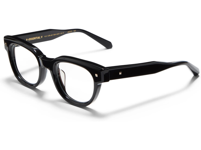 VALENTINO V - ESSENTIAL V BLK - GLD,  Black - V-Light Gold, CLEAR