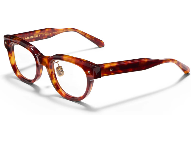 VALENTINO V - ESSENTIAL V TRT - GLD,  Honey Tortoise, CLEAR