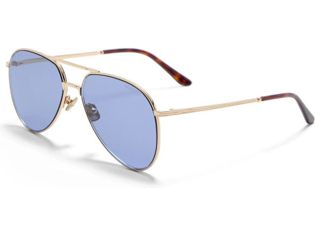 VALENTINO VLS-172 GLD - TRT,  V-Light Gold - Dark Havana, Blue Lenses