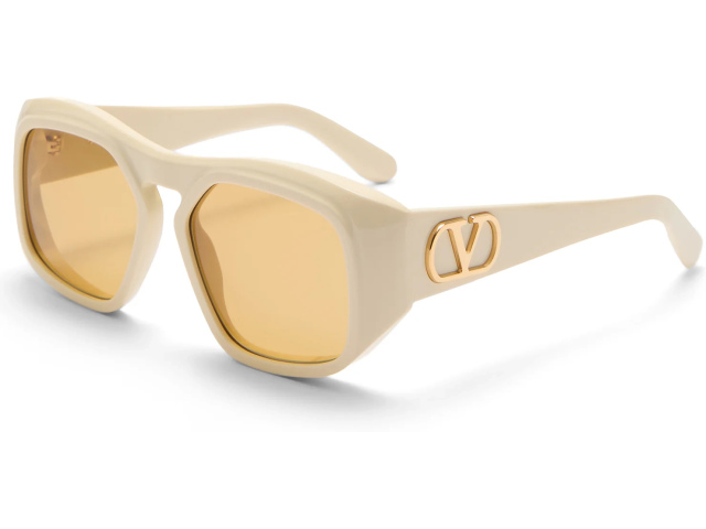 VALENTINO VLS-179 IVR - GLD,  Ivory - V-Light Gold, Amber Lenses