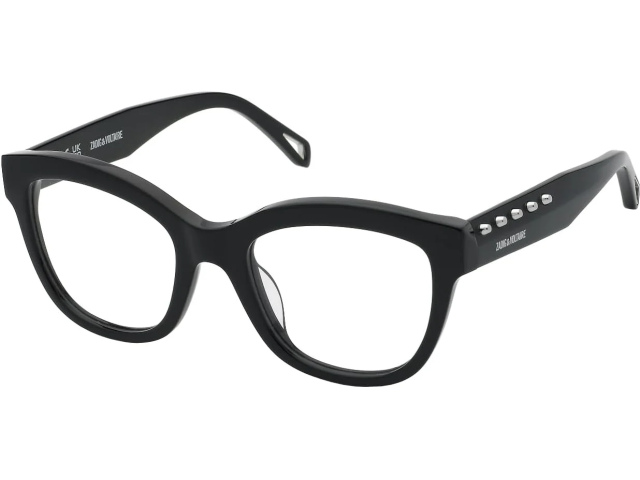 ZADIG VOLTAIRE VZV400 700Y,  SHINY BLACK, CLEAR
